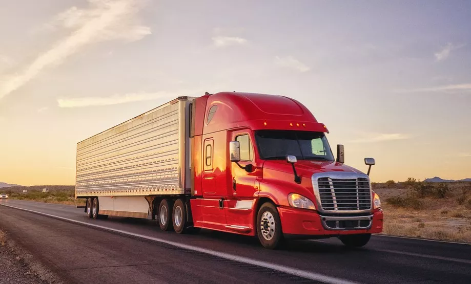 Large truck on the road